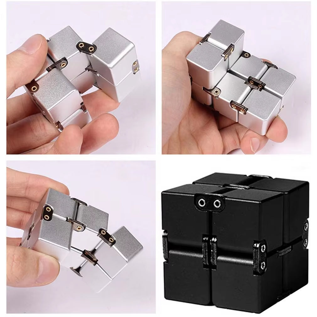 Infinity Cube Fidget Toys Fidget Block Mini Stress Anxiety Release Adults Kids Desktop Toys Helps Concentration