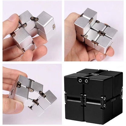 Infinity Cube Fidget Toys Fidget Block Mini Stress Anxiety Release Adults Kids Desktop Toys Helps Concentration