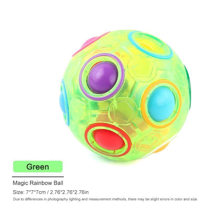 Creative Magic Rainbow Puzzle Ball Fidget anti Stress Toys for Children Adult Stress Relief Colors Matching Ball Fun Games Gifts