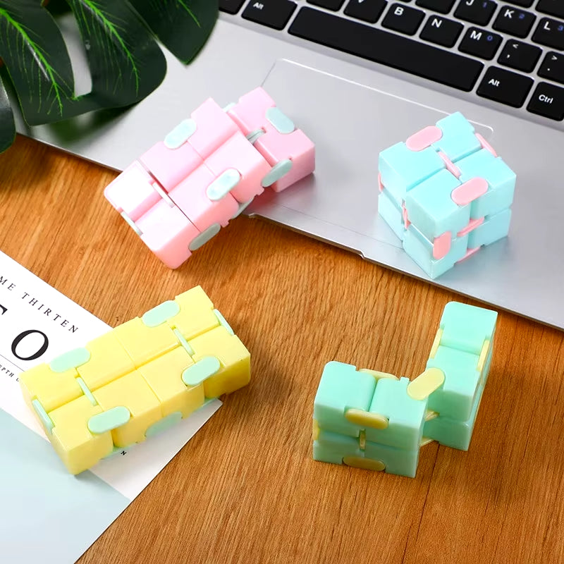 Luminous Fidget Toy Autism anti Stress Relief Creative Infinite Cube Magic Cube Office Flip Cubic Stress Reliever Autism Toys