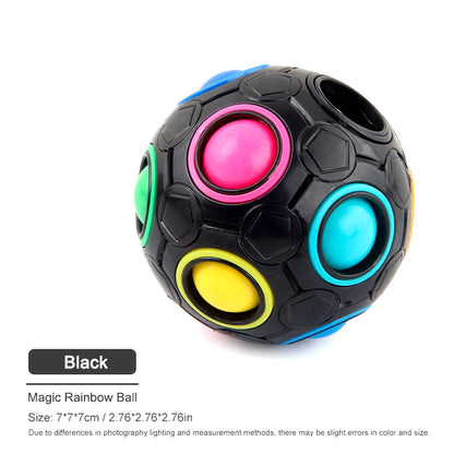 Creative Magic Rainbow Puzzle Ball Fidget anti Stress Toys for Children Adult Stress Relief Colors Matching Ball Fun Games Gifts