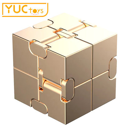 2021 Infinite Cube Fidget Toys New Magic Cube Office Flip Cubic Puzzle Stop Relieve Stress Autism Creative Toys for Kids Adults