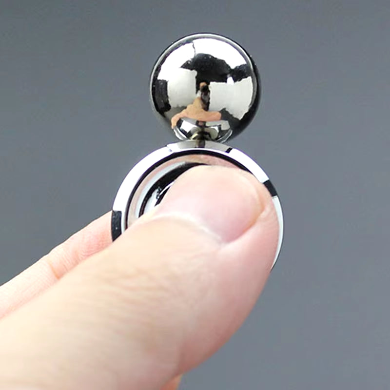 Adult Desktop Stress Relief Metal Fidget Toy Decompression Hypnosis Rotary Gyro Fingertip Toy Kinetic round Spinner Kids Gift