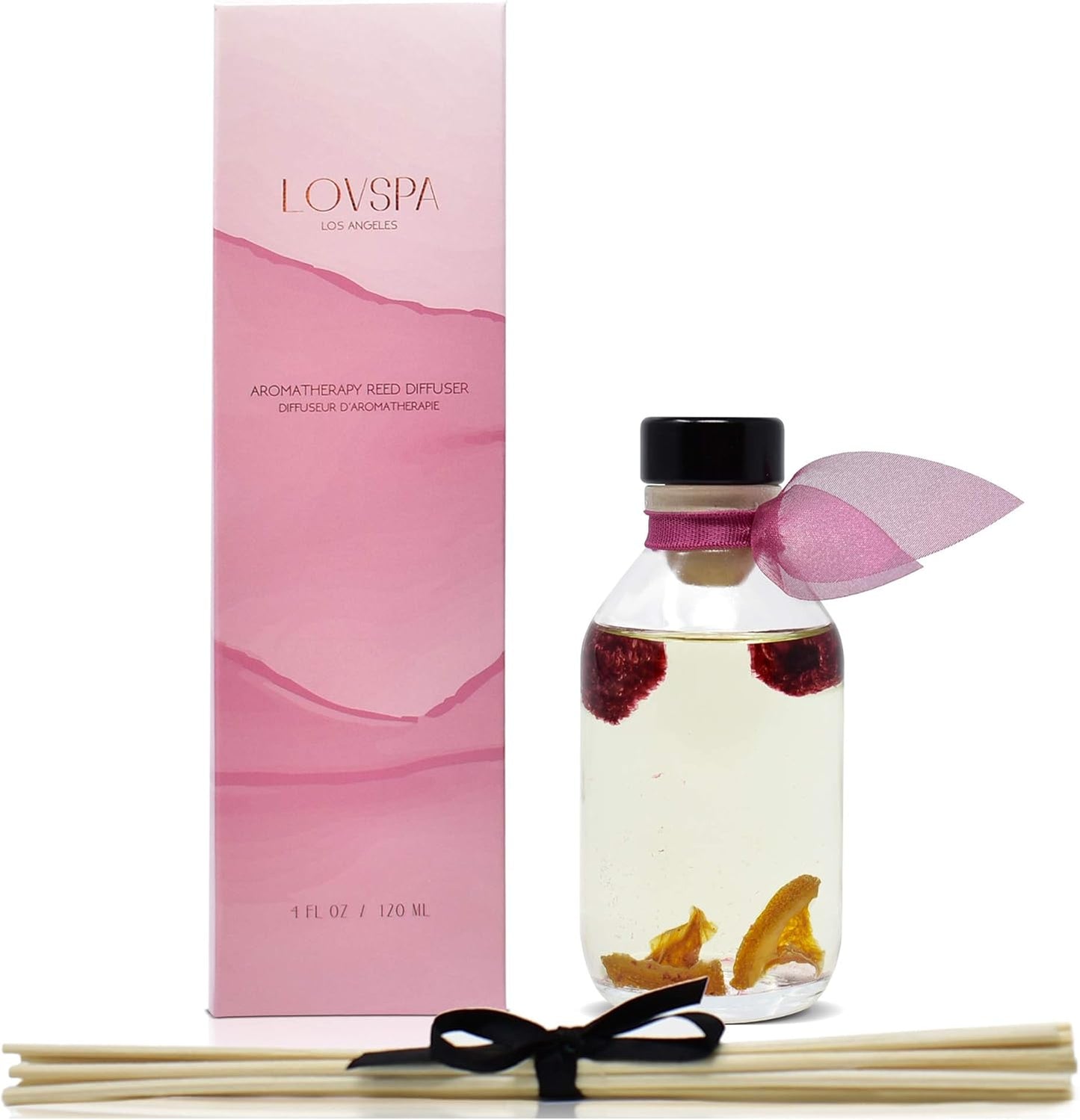 Hawaiian Breeze Reed Diffuser Set - Passionfruit, Lime, Raspberry & Orange Scent Diffuser - Reed Diffusers for Home with Long Lasting Fragrance - Non-Toxic Oil Reed Diffuser - Made in the USA