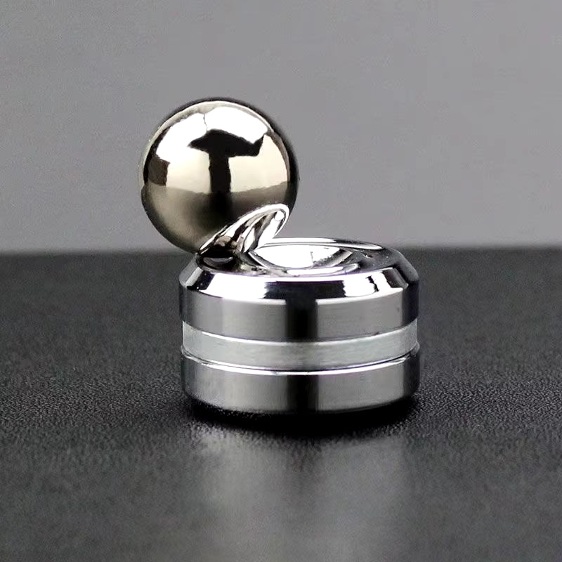 Adult Desktop Stress Relief Metal Fidget Toy Decompression Hypnosis Rotary Gyro Fingertip Toy Kinetic round Spinner Kids Gift