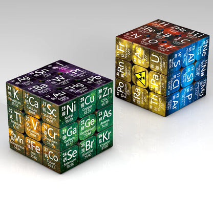 3X3X3 Magic Puzzle Cube Math Chemistry Element Pattern Cubo Children'S Gifts Educational Fidget Toys