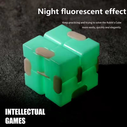 Luminous Fidget Toy Autism anti Stress Relief Creative Infinite Cube Magic Cube Office Flip Cubic Stress Reliever Autism Toys